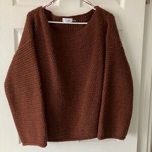 Bluivy Rich Brown Crew Neck Sweater